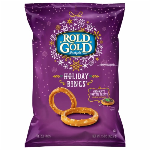 Rold Gold Holiday Rings Pretzels Perspective: front