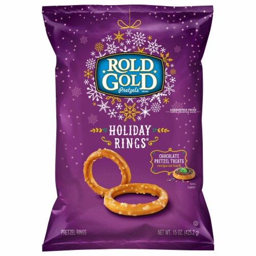 Rold Gold Holiday Rings Pretzels Perspective: front