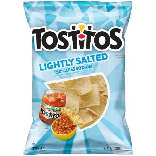 Tostitos® Lightly Salted Tortilla Chips Perspective: front