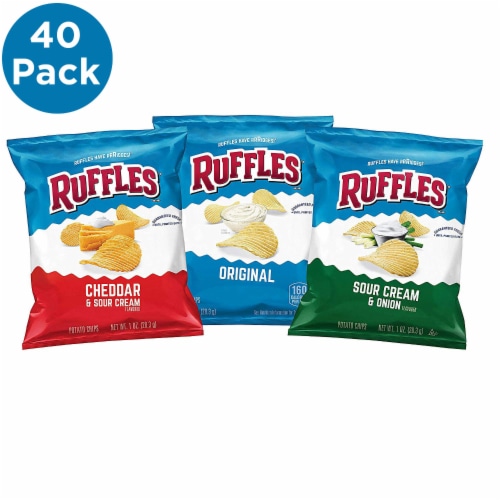 Ruffles Potato Chips Variety Pack, 40 ct / 1 oz - Pick ‘n Save