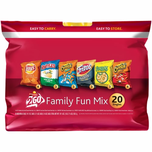 Frito Lay Family Fun Mix Variety Pack Perspective: front