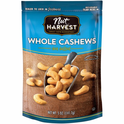 Nut Harvest Sea Salted Whole Cashews Perspective: front