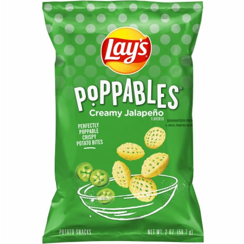 Lay's® Poppables® Creamy Jalapeno Potato Snacks Perspective: front