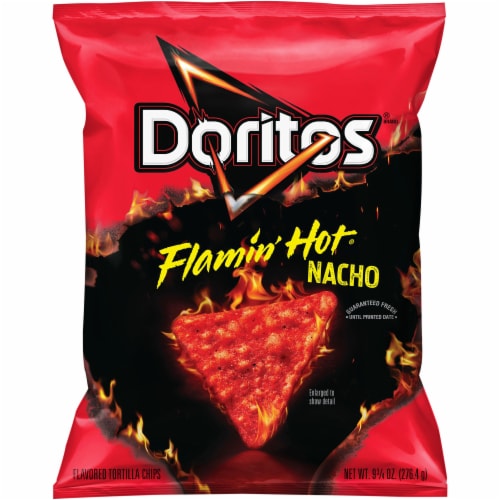 Doritos® Flamin' Hot Nacho Cheese Tortilla Chips Perspective: front