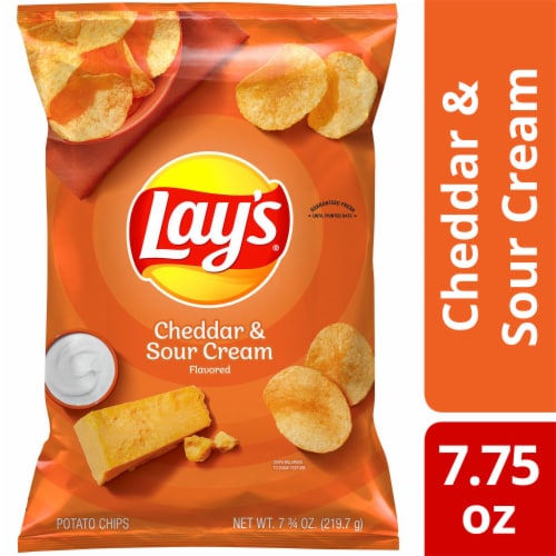 Lay's® Cheddar And Sour Cream Potato Chips Perspective: front