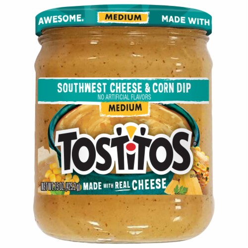 Tostitos® Medium Southwest Medium Cheese and Corn Dip Perspective: front