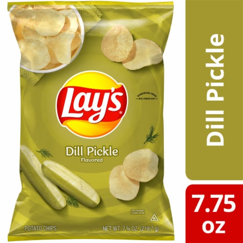 Lay's® Dill Pickle Potato Chips Perspective: front