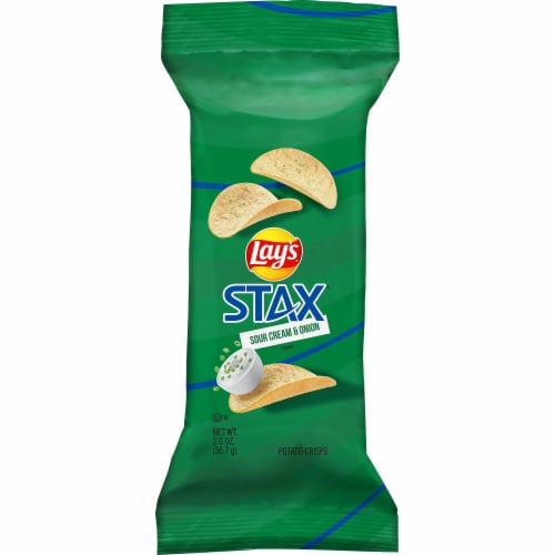 Lay's® Stax® Sour Cream & Onion Potato Crisps Perspective: front