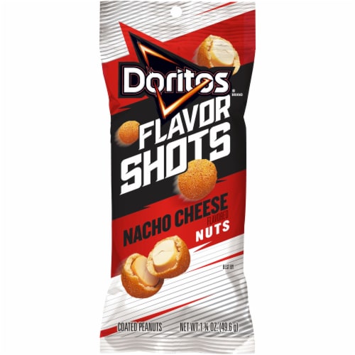 Doritos® Flavor Shots Nacho Cheese Coated Peanuts Perspective: front
