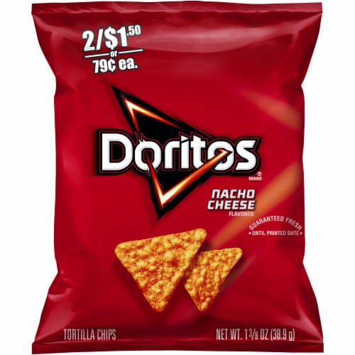 Doritos® Nacho Cheese Tortilla Chips Perspective: front