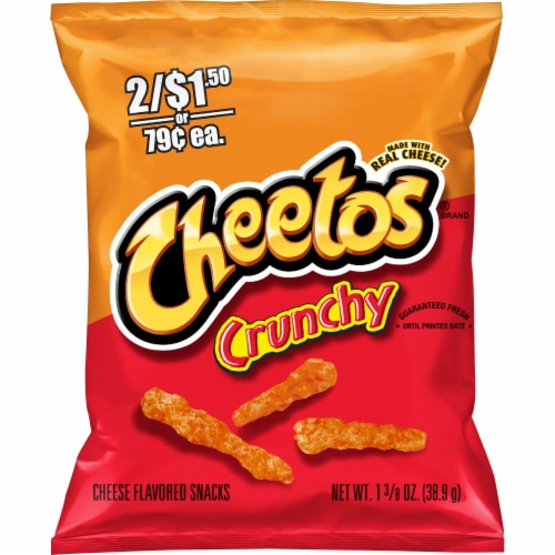 Cheetos Crunchy Cheese Flavored Snacks Perspective: front