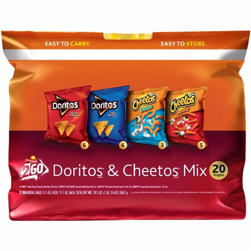 Frito-Lay Doritos and Cheetos Chips & Snacks Multipack Perspective: front