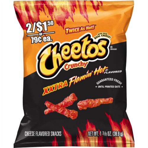 Cheetos Xxtra Flamin' Hot Crunchy Cheese Flavored Snacks, 3.5 oz - Kroger