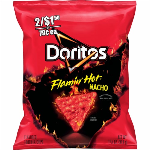 Doritos® Flamin Hot Nacho Tortilla Chips, 1.37 oz - Foods Co.