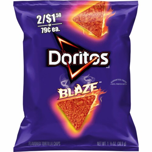 Doritos Blaze Tortilla Chips Perspective: front