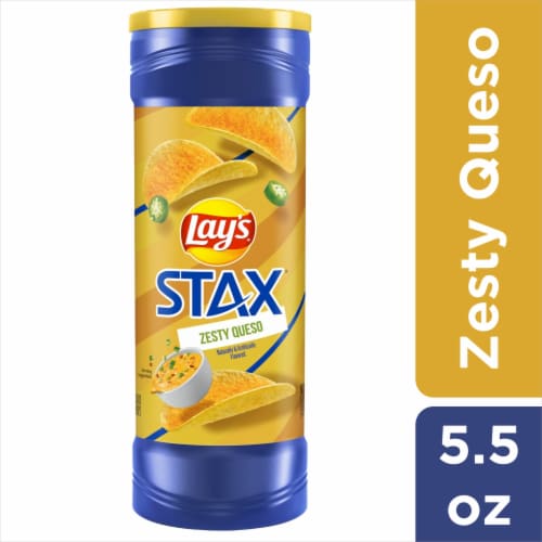 Lay's® Stax Zesty Queso Potato Chips Perspective: front