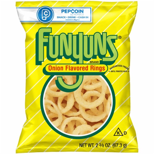 Funyuns® Onion Flavored Rings Snacks Perspective: front