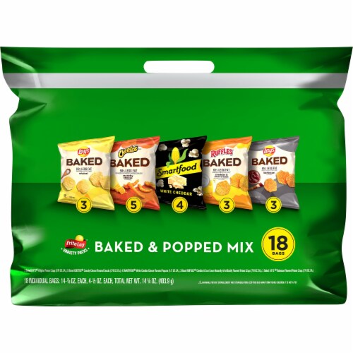 Frito-Lay® Baked & Popped Mix Snacks & Chips Variety Pack Perspective: front