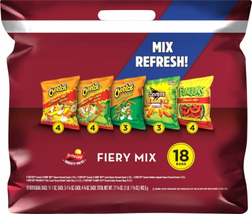 Frito-Lay® Fiery Mix Snacks & Chips Variety Pack, 6 - Kroger