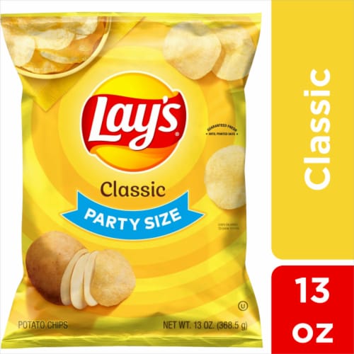 Lay's® Classic Potato Chips Party Size Perspective: front