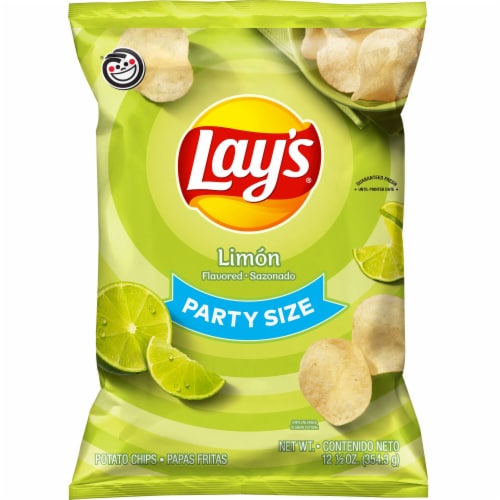 Lay's® Limon Potato Chips Party Size Perspective: front