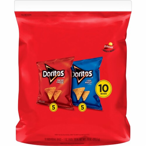  Doritos Flavored Tortilla Chips, Variety Pack, (Pack