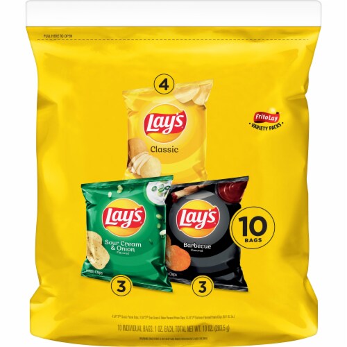 Lays® Potato Chips Mix Variety Pack Snacks Perspective: front
