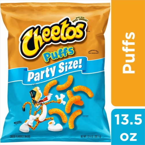 Cheetos® Cheese Puffs Chips Party Size Perspective: front