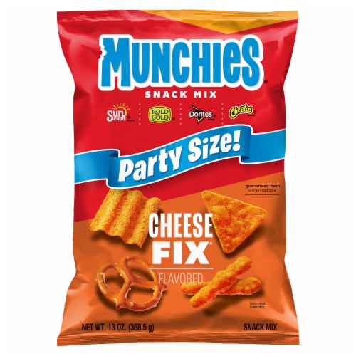 Munchies Party Size Cheese Fix Snack Mix Perspective: front