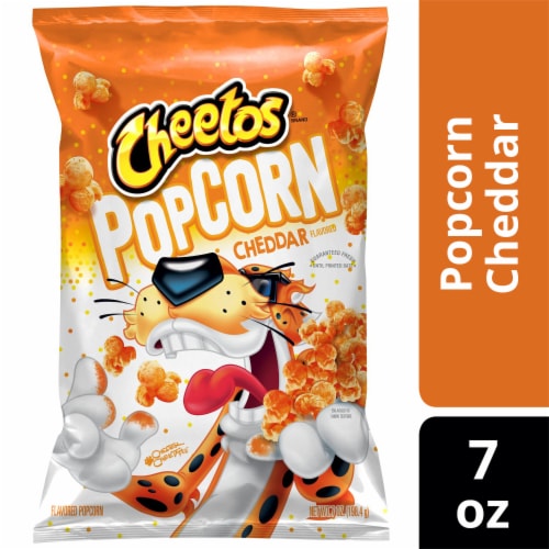 Cheetos Cheddar Cheese Flavored Popcorn Perspective: front