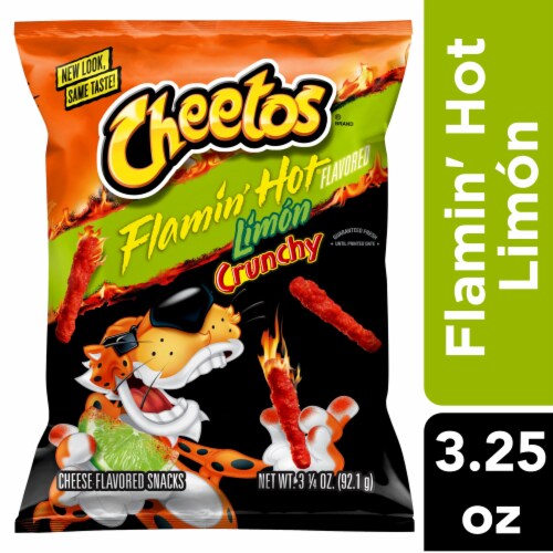 Cheetos® Flamin' Hot® Limón Crunchy Cheese Snacks Perspective: front