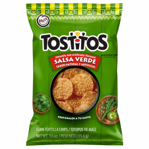 Tostitos® Salsa Verde Flavored Tortilla Chips Perspective: front
