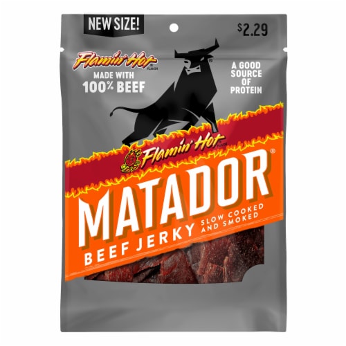 Matador® Flamin' Hot® Beef Jerky Perspective: front