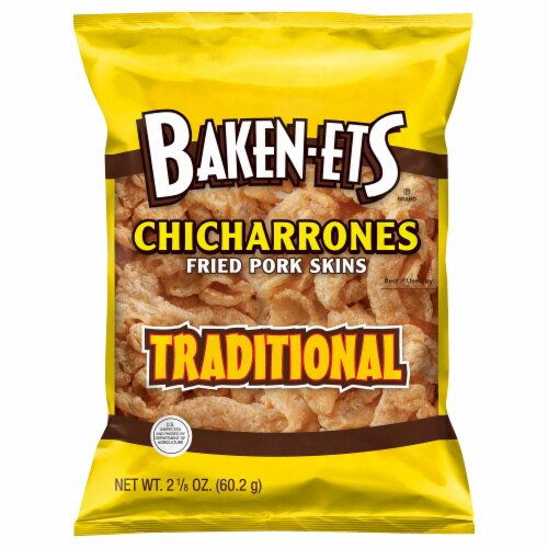 Baken-Ets® Chicharrones Traditional Fried Pork Skins Perspective: front
