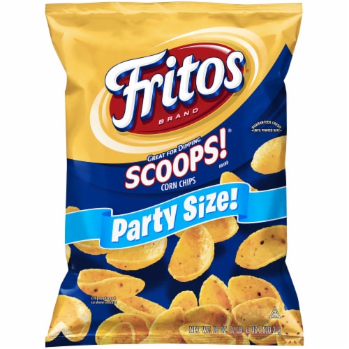 Fritos Scoops! Corn Chips Party Size Perspective: front