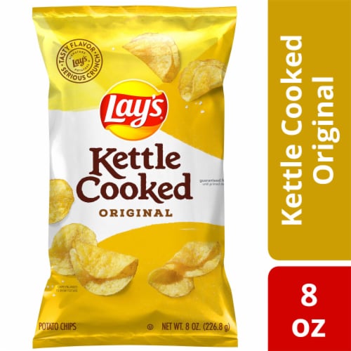 Lay's® Kettle Cooked Original Kettle Potato Chips, 8 oz - QFC