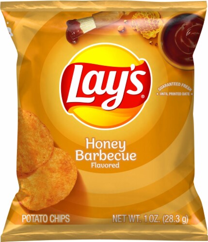 Lay's® Honey Barbecue Flavored Potato Chips Perspective: front