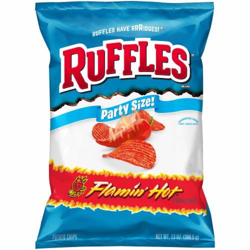Ruffles® Flamin' Hot Potato Chips Perspective: front