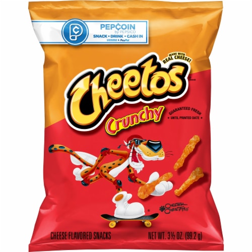 Cheetos Crunchy Cheese Flavored Snacks Perspective: front