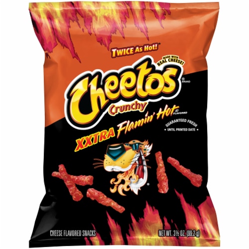 Cheetos Crunchy Cheese Flavored Snacks Flamin' Hot Flavor 1 Oz