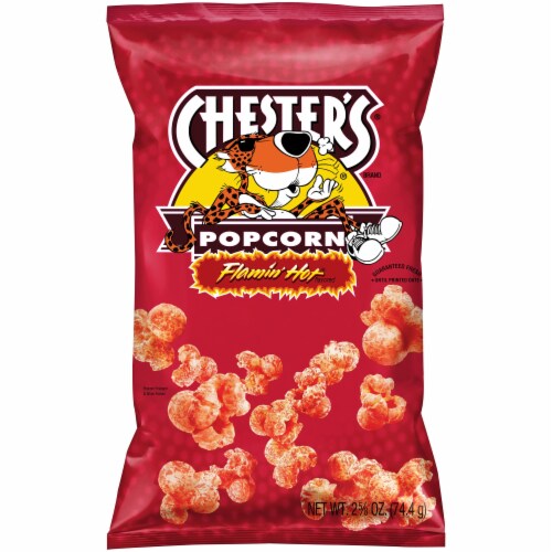 Chester's Flamin' Hot Popcorn Perspective: front