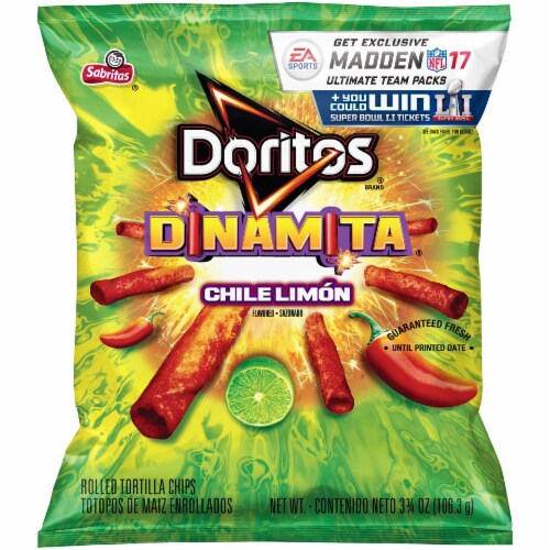 Doritos Dinamita Chili Limon Rolled Tortilla Chips Perspective: front