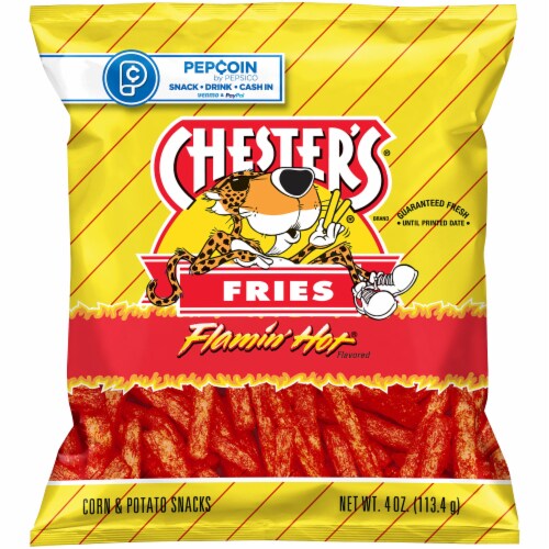 Chesters® Flamin' Hot® Fries Corn & Potato Snacks 5.75 oz. Bag, Cheese &  Puffed Snacks