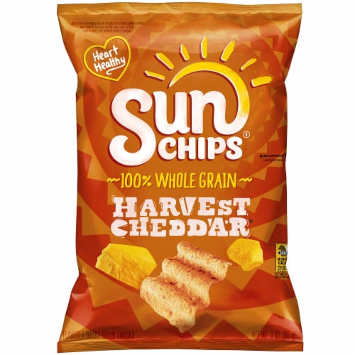 Sun Chips® Harvest Cheddar Whole Grain Snacks Perspective: front