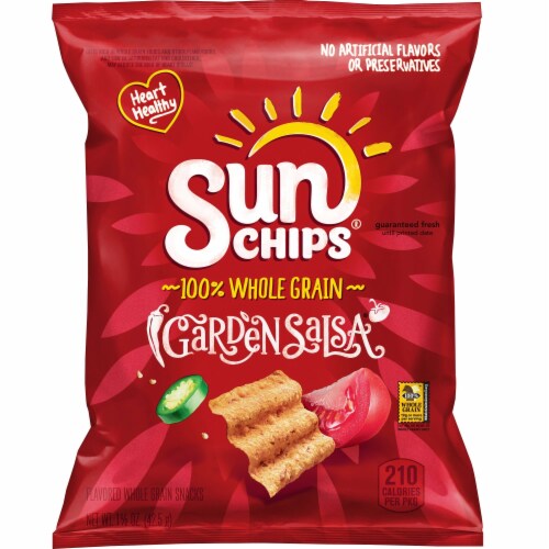 Sunchips Garden Salsa Whole Grain Chips, 1.5 Ounce -- 64 per case. Perspective: front