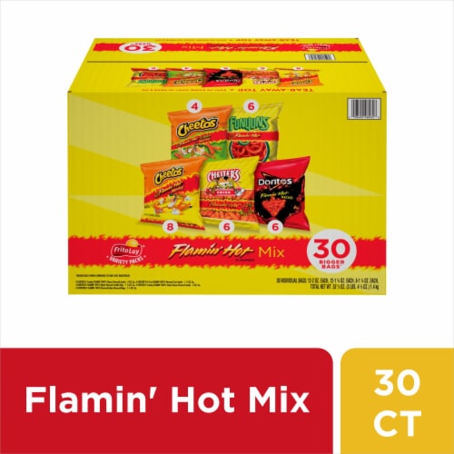 Frito Lay® Flamin Hot Mix Chips Variety Pack 30 Ct 155 Oz Bakers