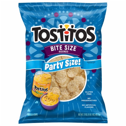 Tostitos® Bite Size Rounds Tortilla Chips Party Size Perspective: front