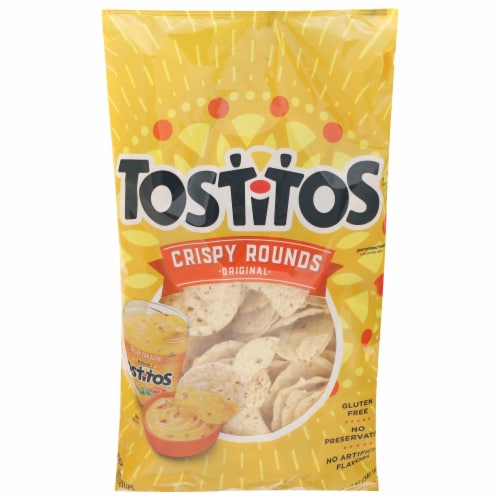 Tostitos® White Corn Crispy Rounds Tortilla Chips Perspective: front