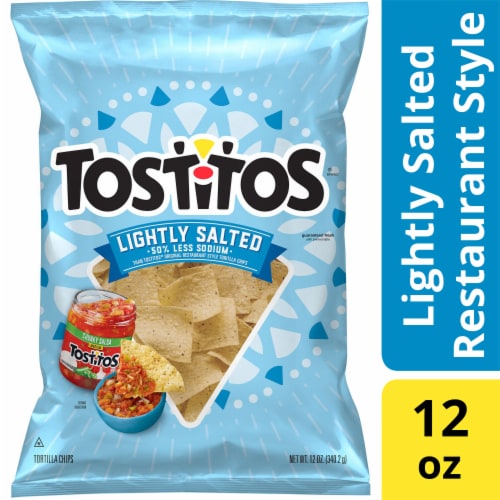 Tostitos® Lightly Salted Restaurant Style Tortilla Chips Perspective: front