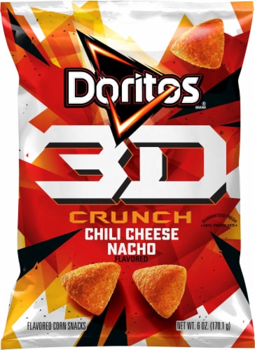 Doritos 3D Crunch Chili Cheese Nacho Corn Snacks Perspective: front